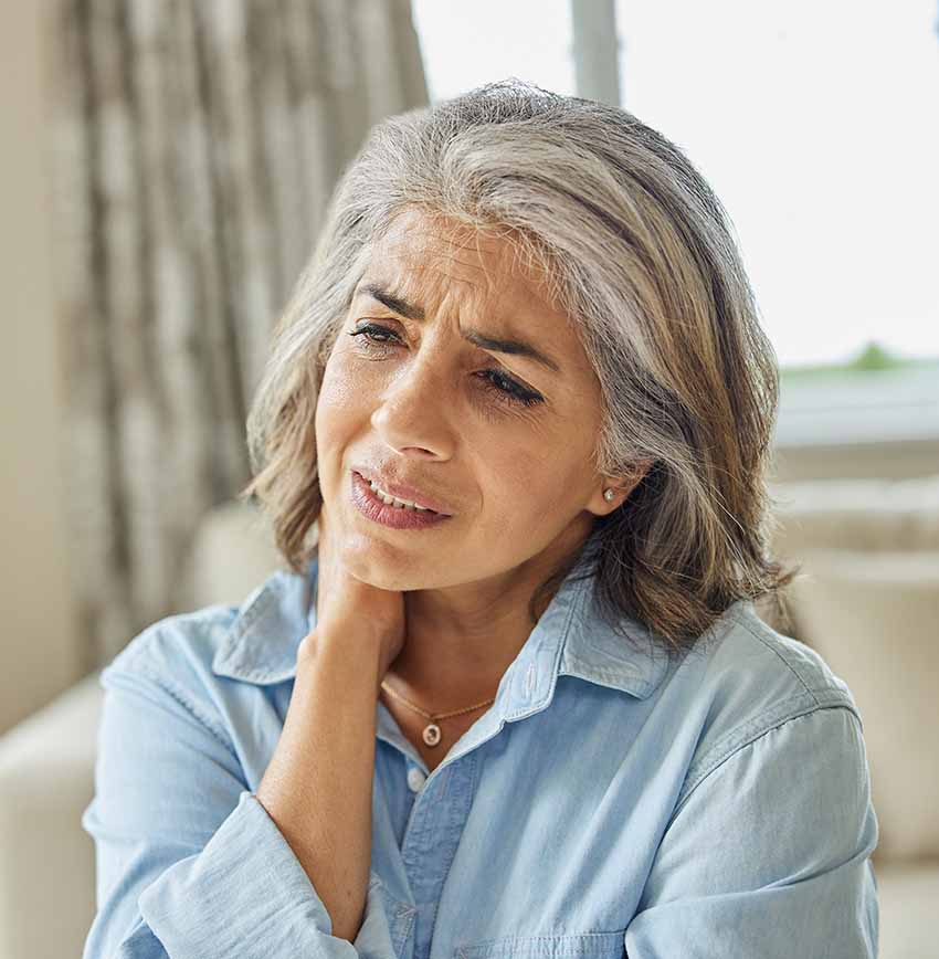 woman with low back pain